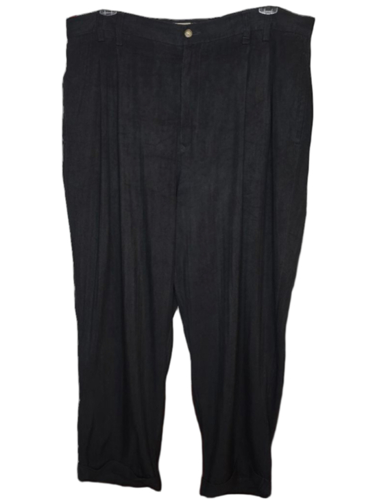 Tommy Bahama Other - Tommy Bahama 100% Silk Black Pleated Cuffed Dress Pants Mens 38